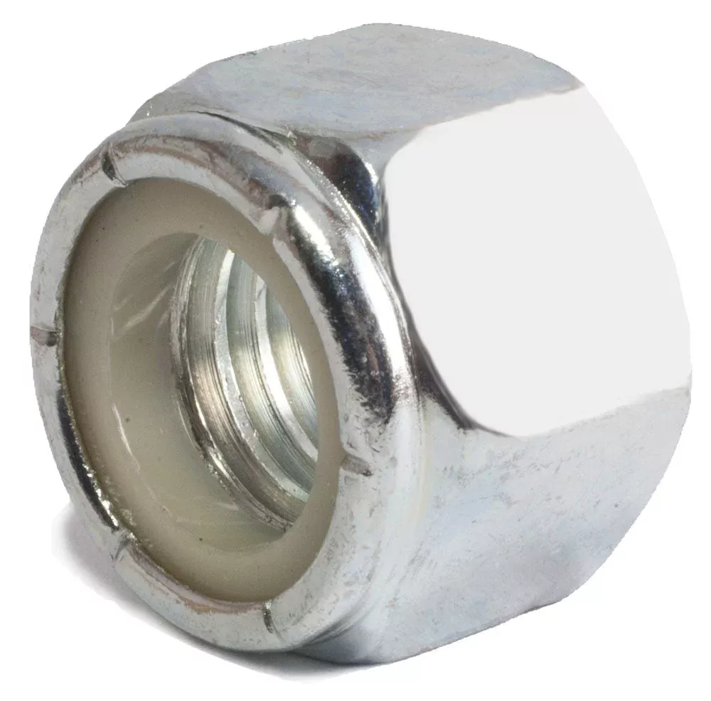 1 1/8-7 Nylon Insert Locknut Zinc Plated