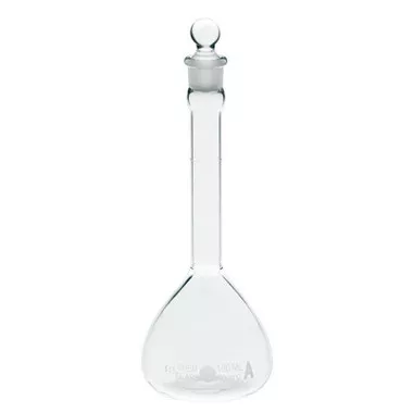 1000mL Volumetric Flask, Class A, #22 Outer Stopper Neck, Glass Stopper