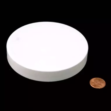 100mm (100-400) White Polypropylene Foam Lined Smooth Cap, case/240