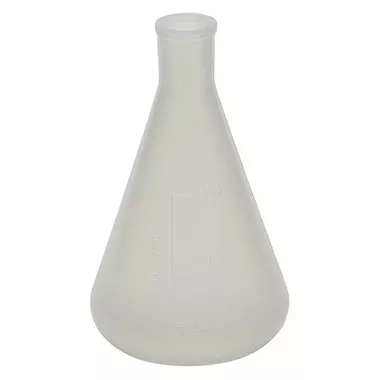 125mL Erlenmeyer Flask, Polypropylene, case/12