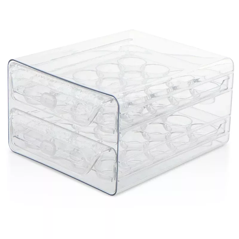 2 Tier 40-Egg Tray - Clear