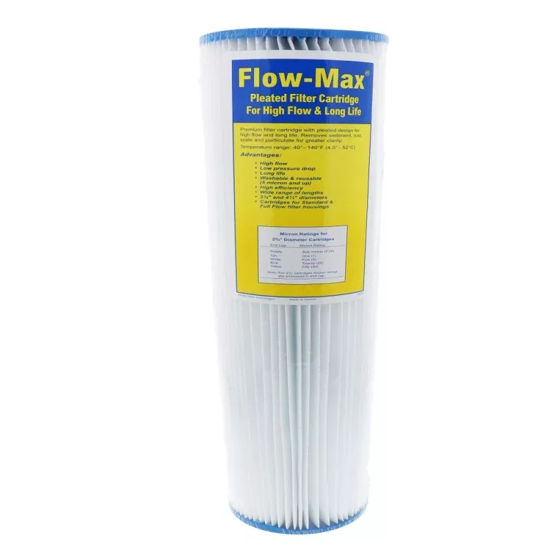 20″4-1/2″ BB Flow-Max Pleated – 50 Mic Filter