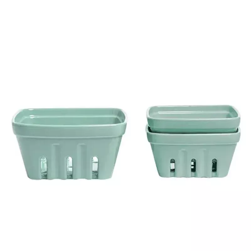 3-piece Multipurpose Berry Baskets – Green