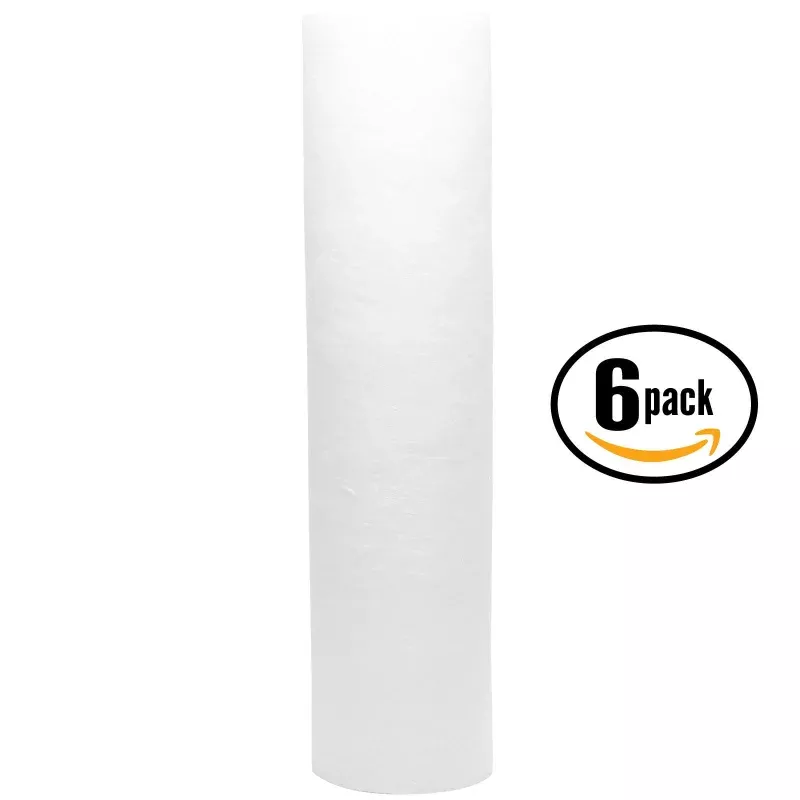 6-Pack Replacement Filter Compatible with PurePro HRO-500 Polypropylene Sediment