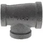 6" X 5" Black Cast Iron Flanged Reducer for Fire Systems