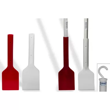 72" Long Plastic Scraper Handle with 5 x 6" Blade, Each