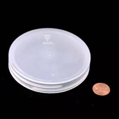 89mm (89-400) Natural Polypropylene Pressure-Sensitive Lined Ribbed Cap, case/504
