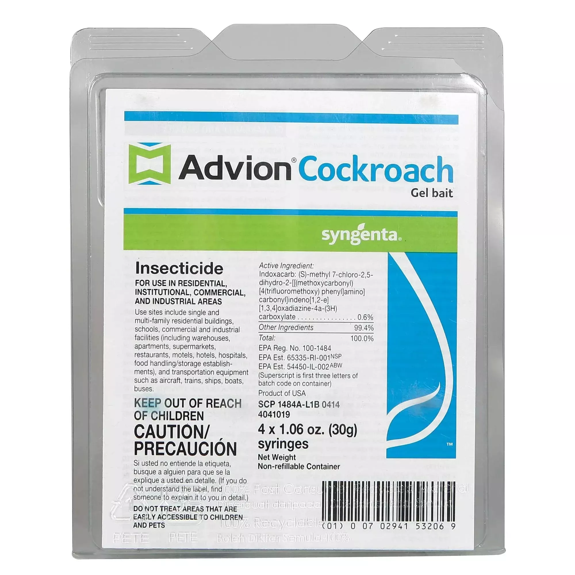 Advion Syngenta Cockroach Gel Bait
