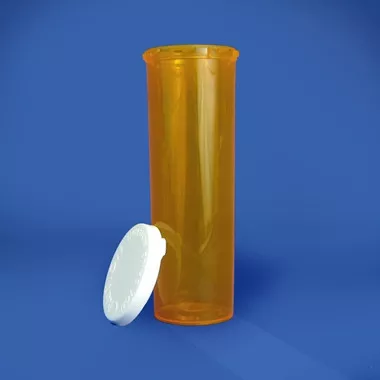 Amber Pharmacy Vials, Snap Cap, 60 dram (222mL), case/140