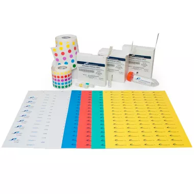 Cryogenic Storage Labels, 13mm for 2 ml Tubes, White, 20 sheets, Each
