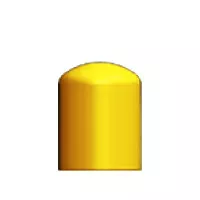 Dome Bollard Cap, 4.5" OD x 6" L