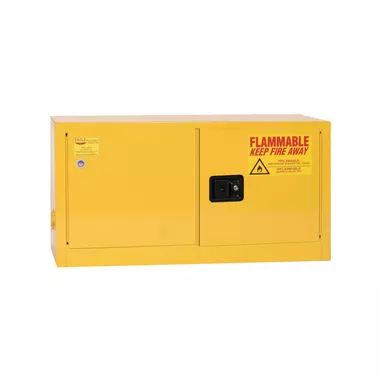 Eagle Flammable Cabinet, 15 gallon Stackable, 2 Door, Self-Closing