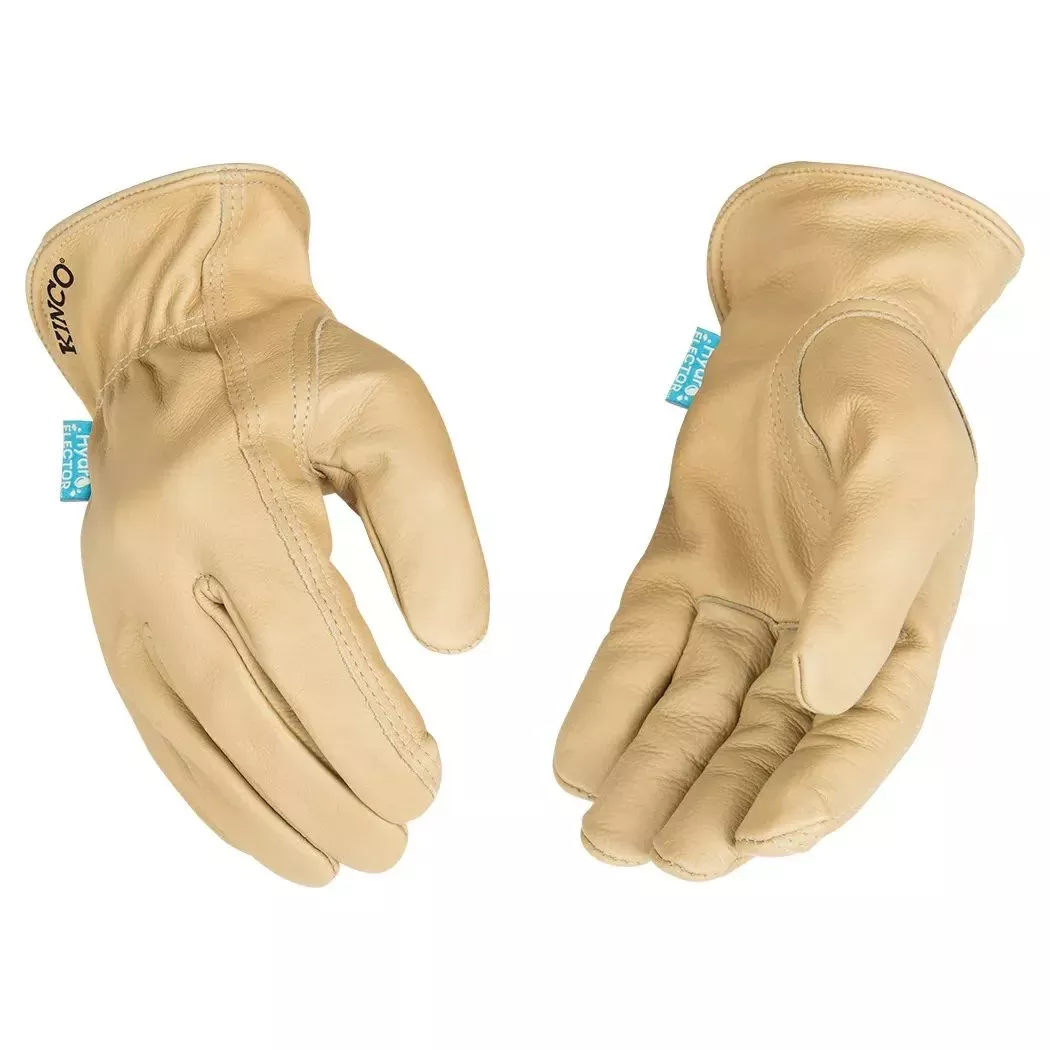 Kinco Hydroflector™ Water-Resistant Premium Grain Cowhide Driver Gloves