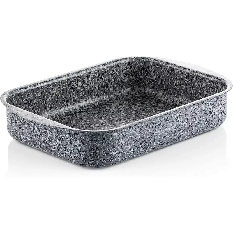 Large Gray Granite Roasting Pan (13.7″)