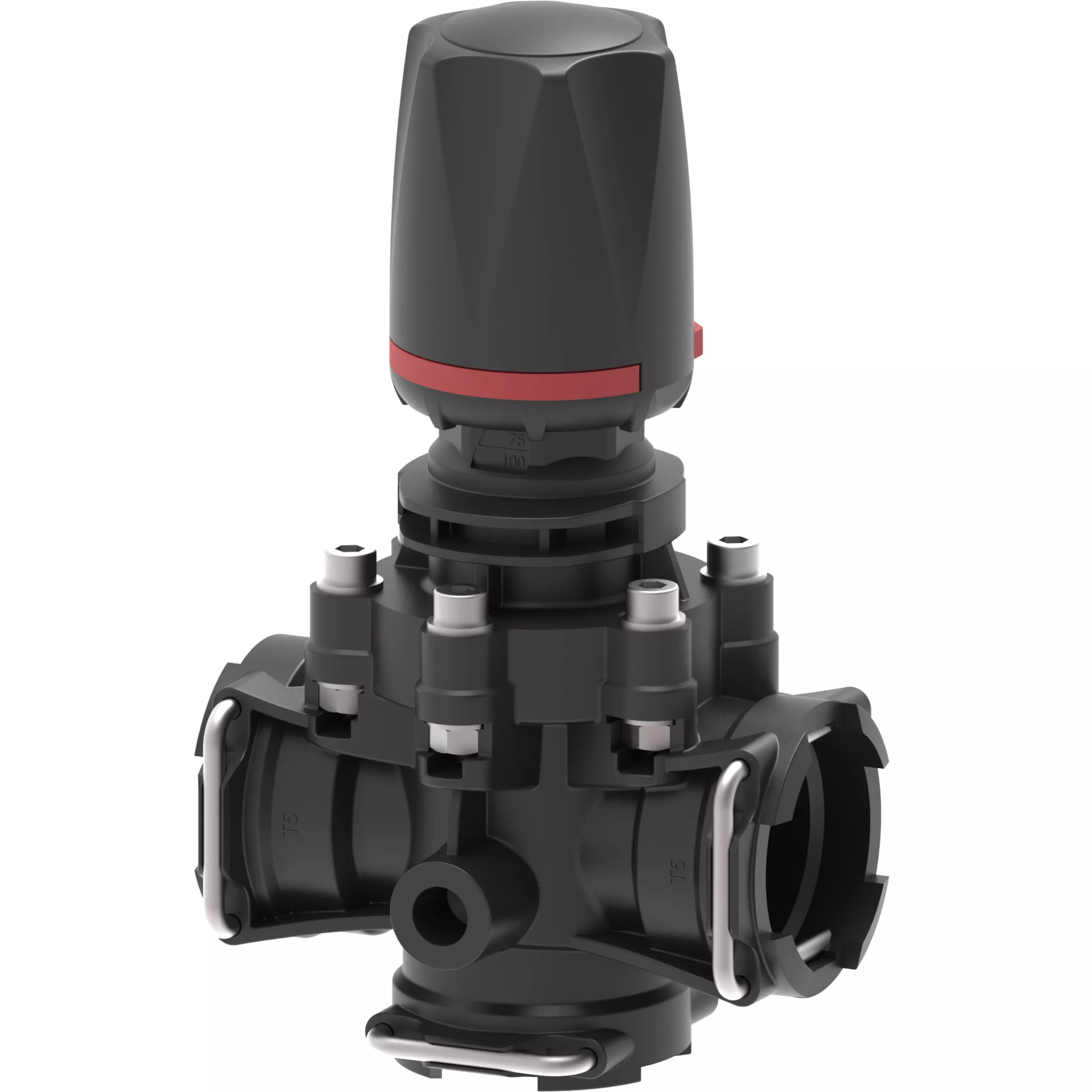 Manual Diaphragm Pressure Relief Control Valve with Fork Coupling (T5F)