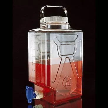 Nalgene 2322-0020 Carboy with Spigot, Rectangular, Polycarbonate, 9L, case/6