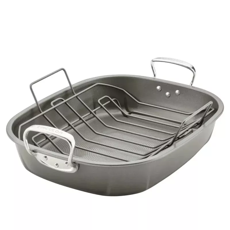 Nonstick Oval Roaster with Rack