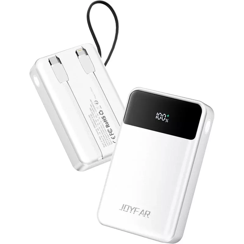 Portable Charger Power Bank - White