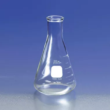 Pyrex Filter Flask without Tubulation, Heavy Duty, 500 mL, case/6