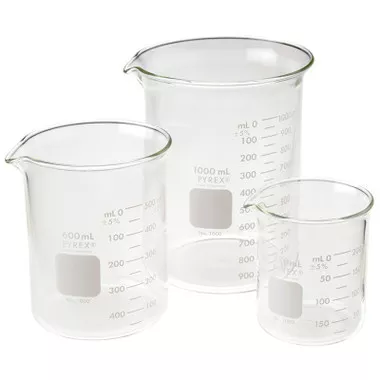 Pyrex Griffin Beaker, 20mL, Low Form, Graduated, case/12
