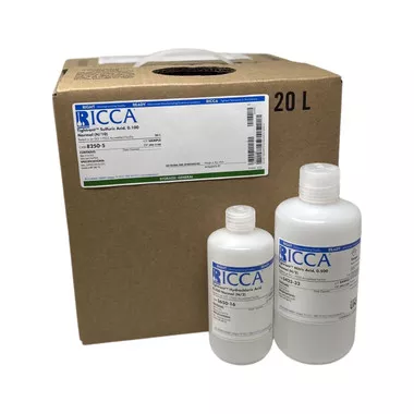 Sulfuric Acid, 1.00 Normal, 4 Liter Plastic Bottle