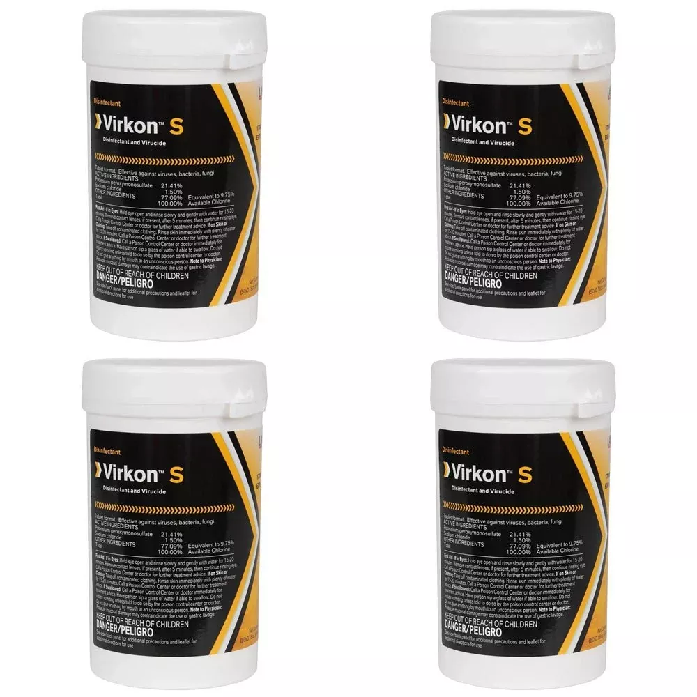 Virkon S Broad Spectrum Disinfectant Tablets - 4 Pack