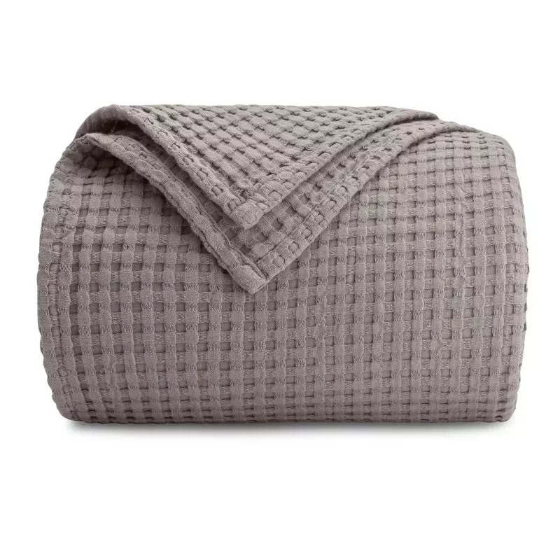 Waffle Blanket - Charcoal