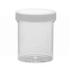 Wheaton 125mL Clear Polystyrene Jar, Polyethylene Foam Lined Cap, case/36