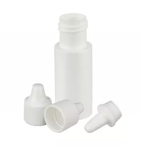 Wheaton 7mL Bottles, Dropping, LDPE, White, ECDT, case/144